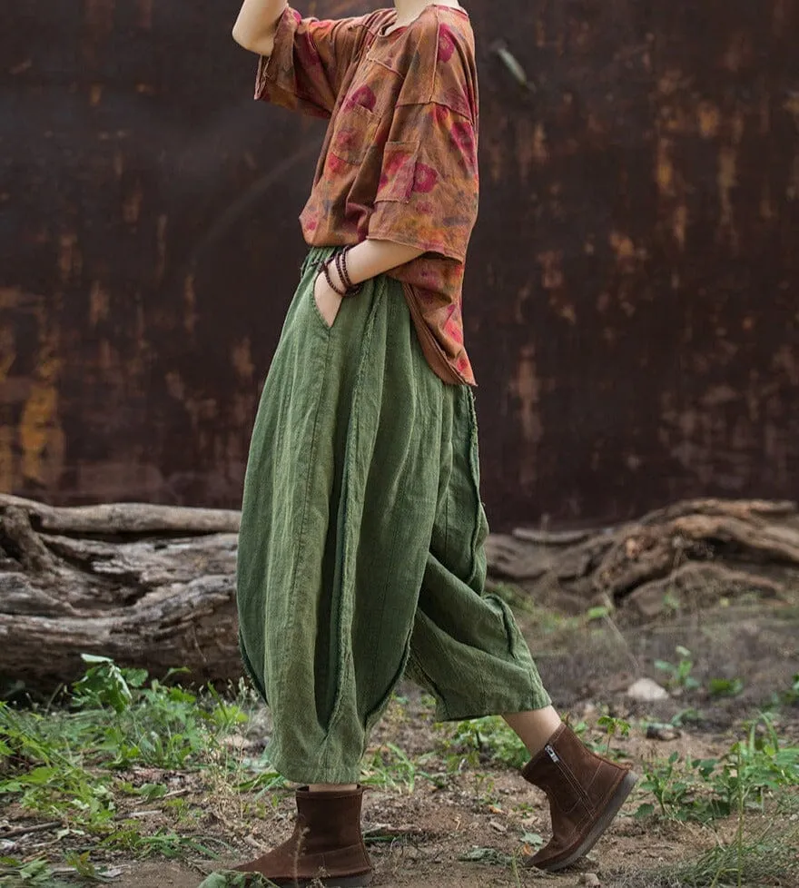 2024 Spring Casual Linen Pants Odor Control Technology