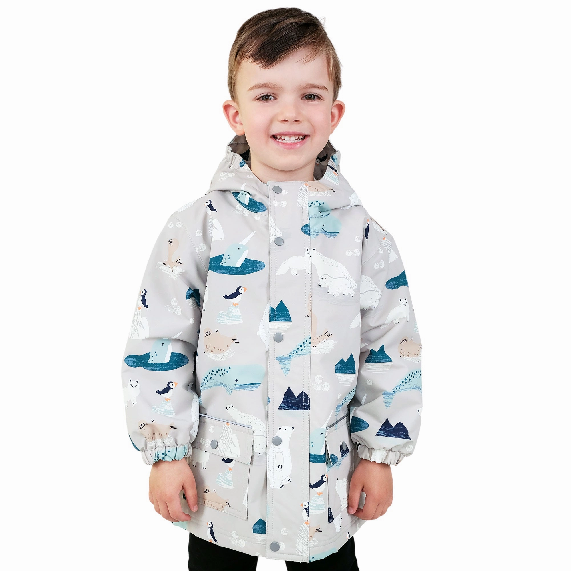 >Jan & Jul Kids Cozy-Dry Waterproof Rain Jacket - Polar Pals Cowboy wear for kids