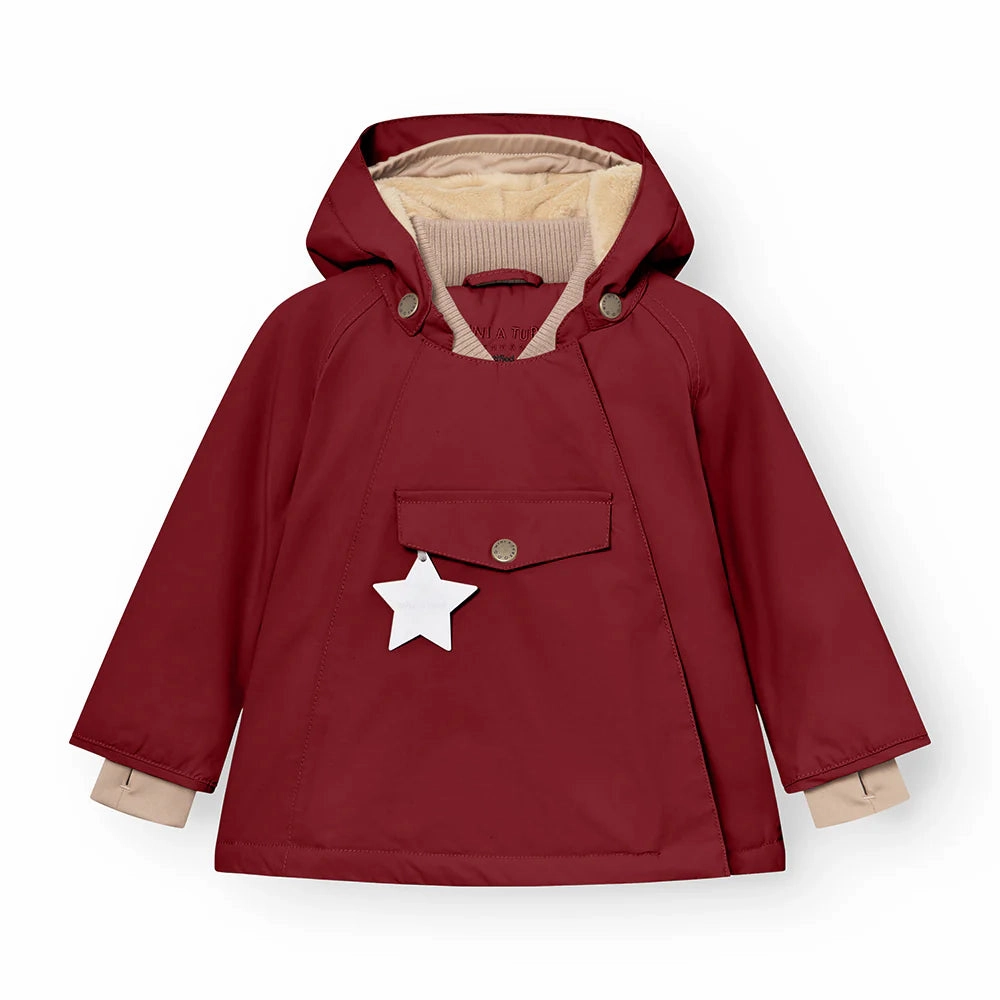 >MINI A TURE Kids WANG Winter Jacket - Red Merlot Snapped