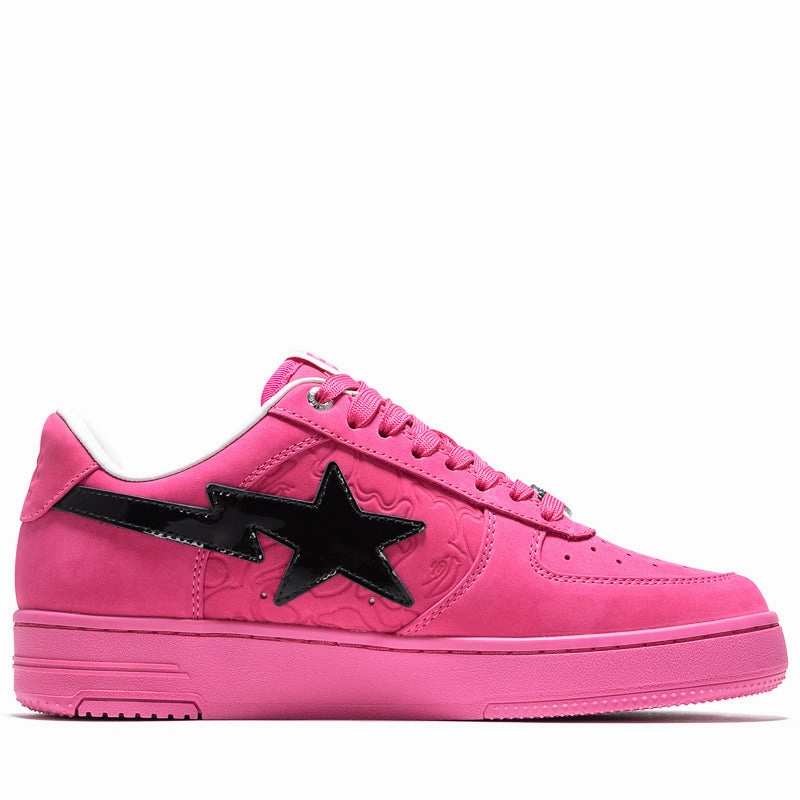 A Bathing Ape Bape Sta OS #3 M2 - Pink Low Effort Trendy Slip-on Footwear