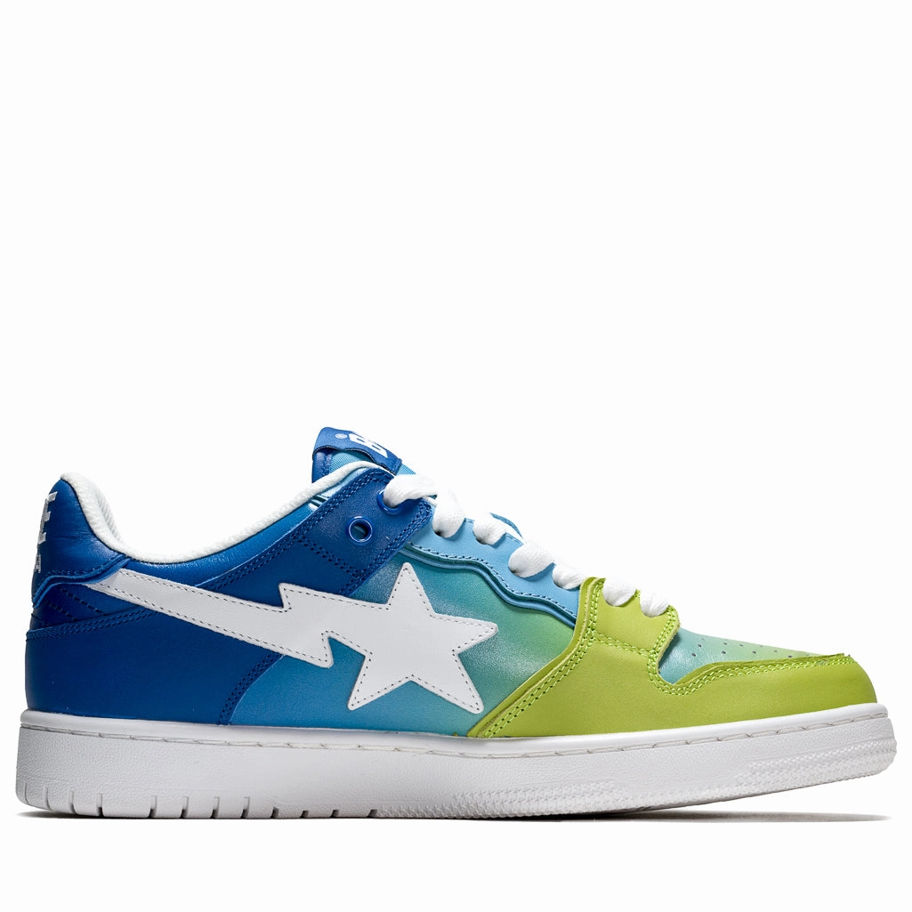 Mesh Upper Step Even A Bathing Ape Sk8 Sta #1 - Blue