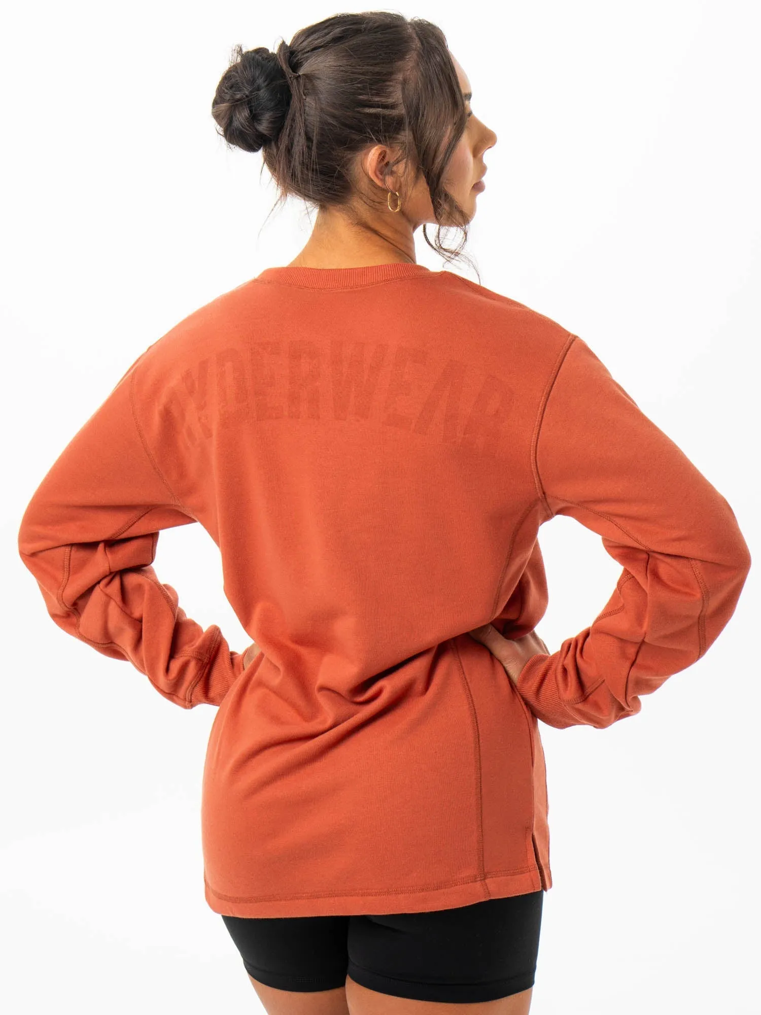 suitable for self use Midweight Piece Force Crew Neck - Terracotta