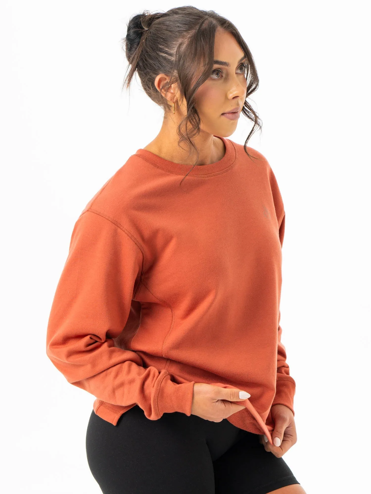 Force Crew Neck - Terracotta Wind Lock Shampoo