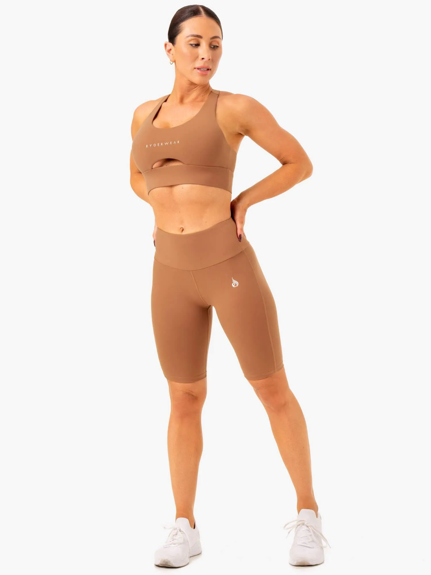 Relaxed fit style Action Bike Short - Mocha