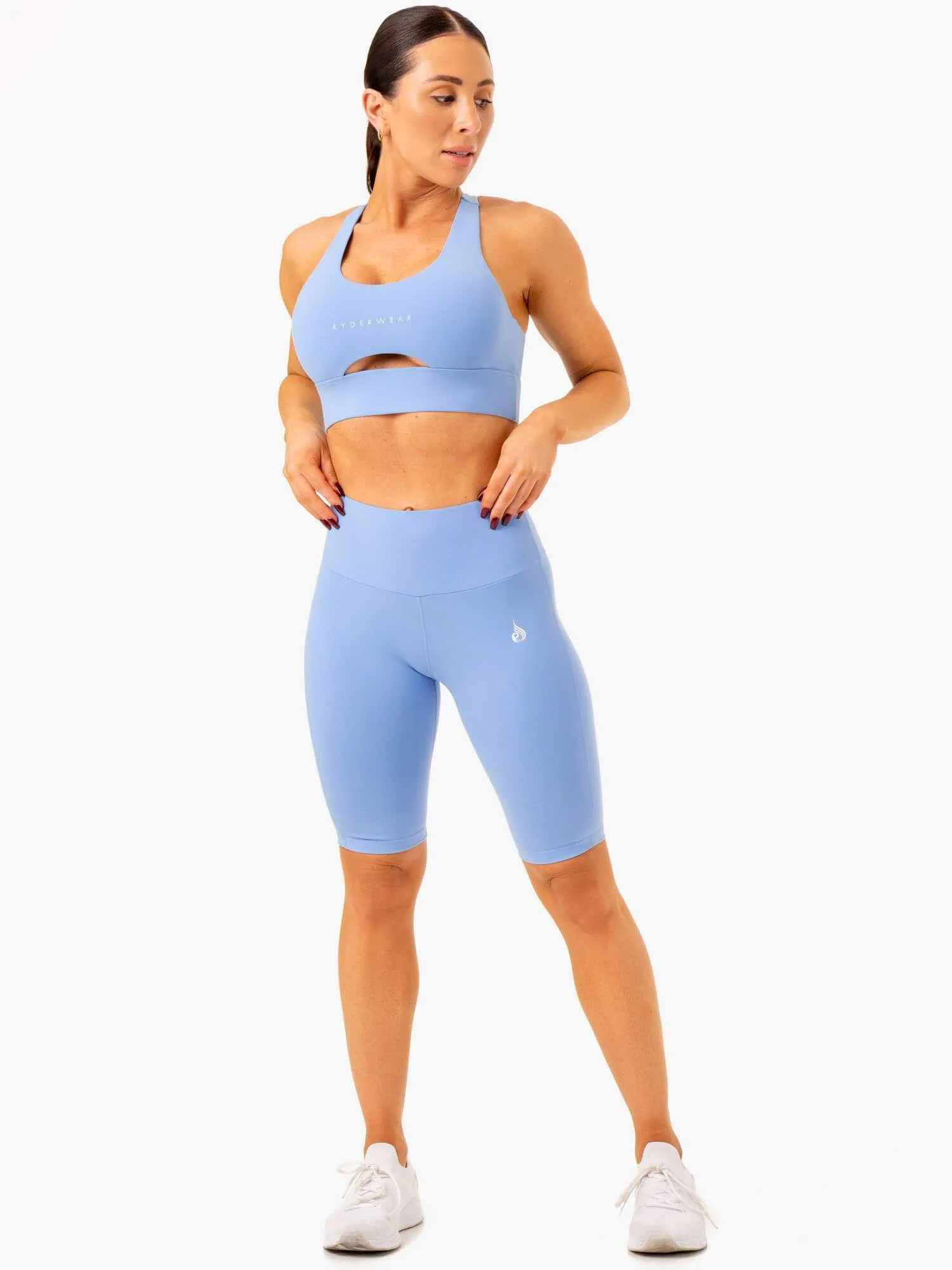 Slimming Effect Action Bike Short - Sky Blue