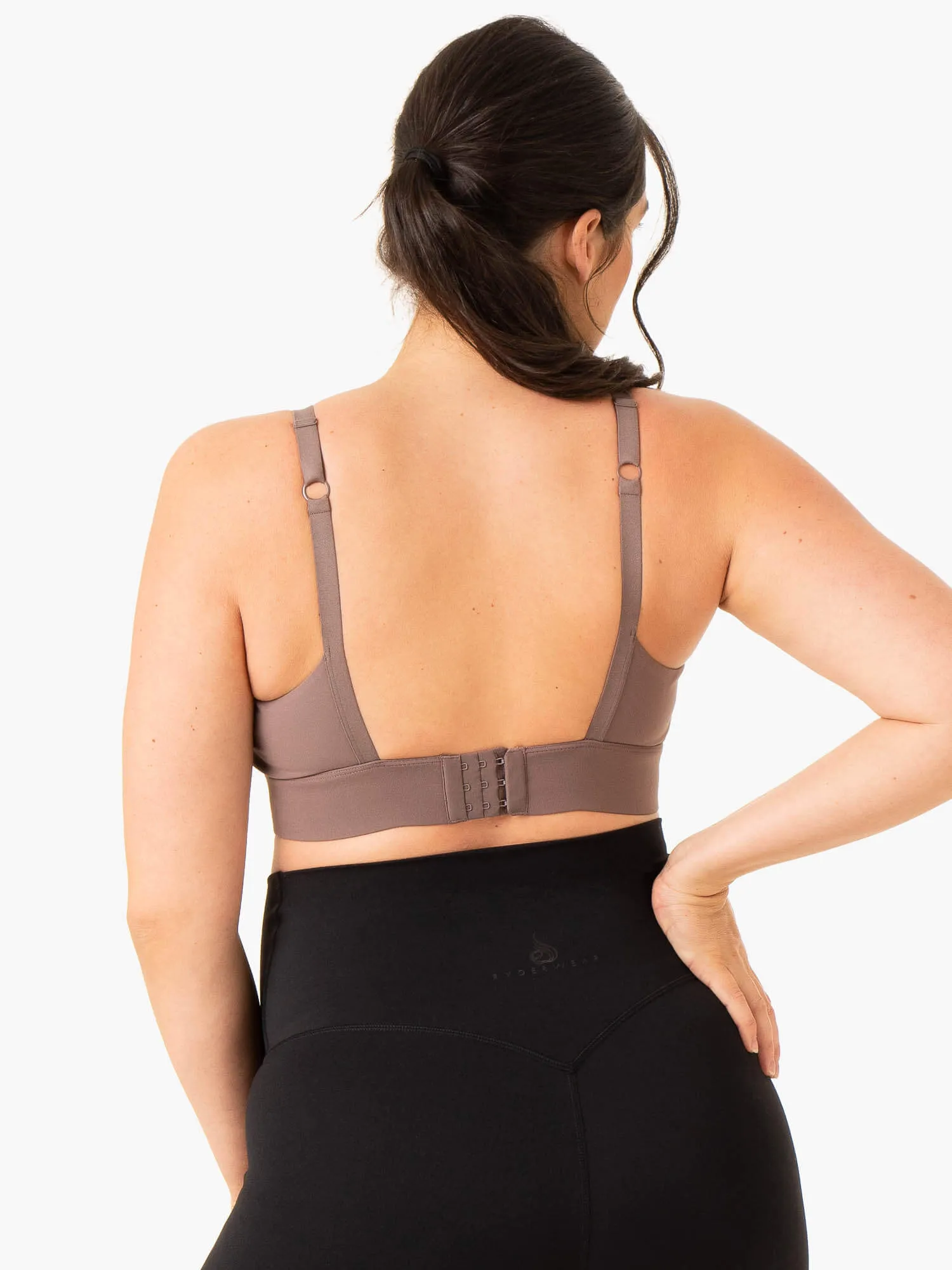 Layering Piece Active Bump Sports Bra - Chocolate
