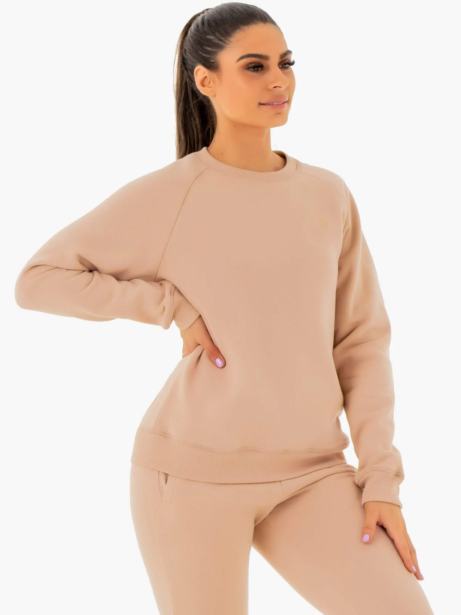 Polyfill Layer Integration Adapt Boyfriend Sweater - Nude