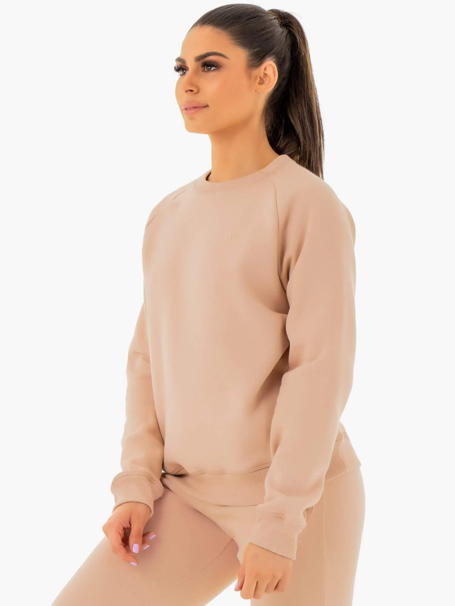 Adapt Boyfriend Sweater - Nude suitable for casual sports Breathable Layer