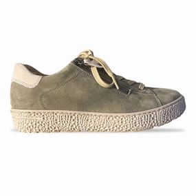 Hartjes Phil Khaki/Taupe Side Zip Oxford Easy Wear Shine Jog