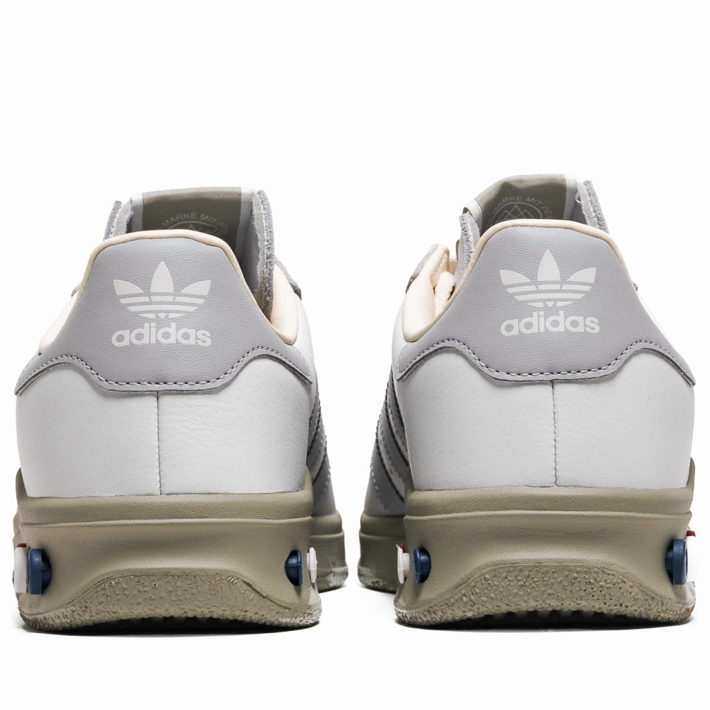 Adidas GS II SPZL - Crystal White/Stone Heel Free Practical Casual Fit