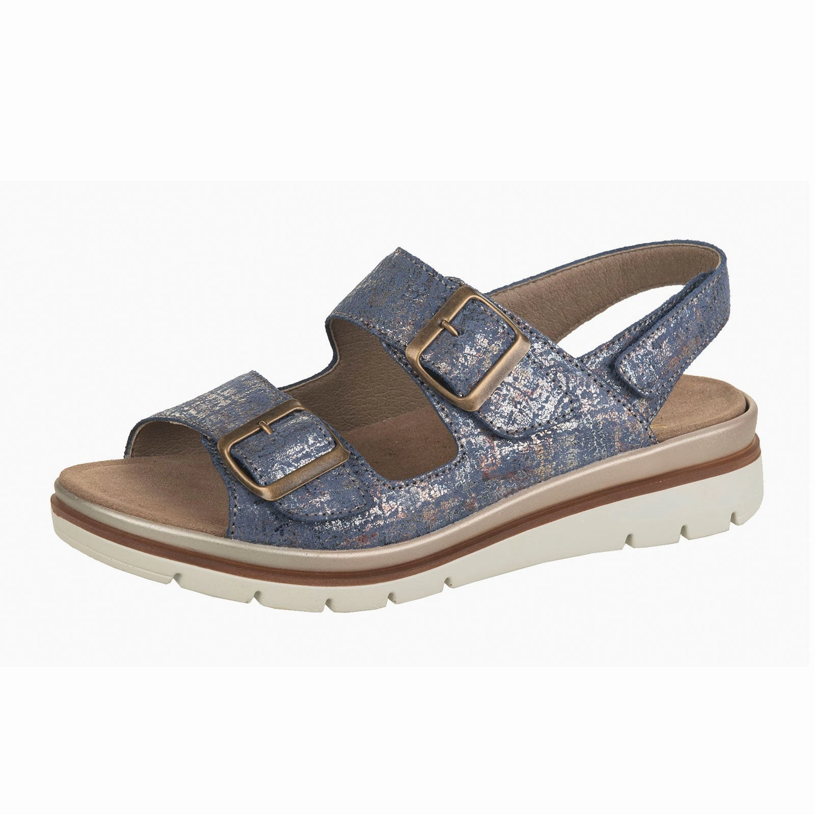 Fidelio Serafina Backstrap Sandal (Women) - Blue padded insole
