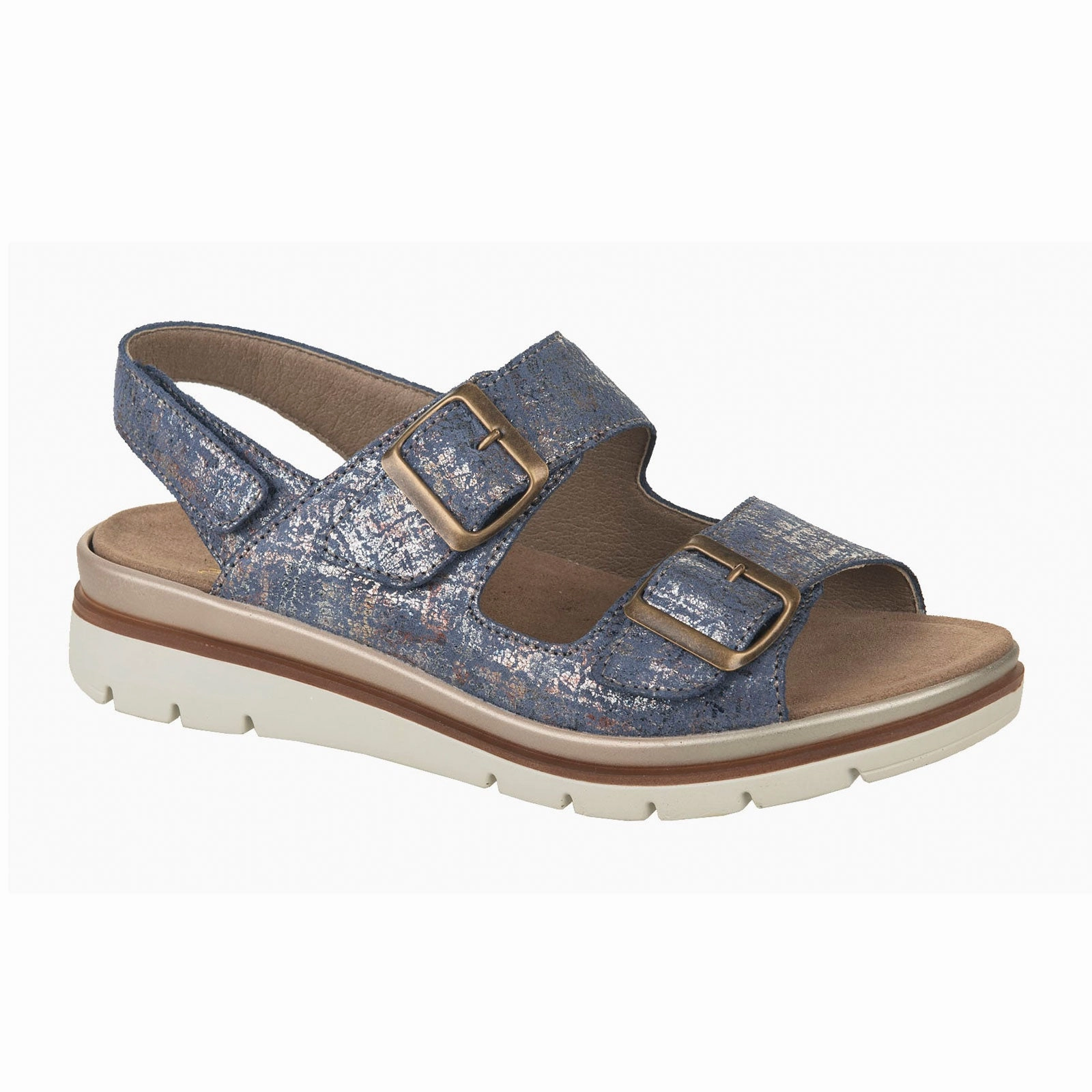 Fidelio Serafina Backstrap Sandal (Women) - Blue Relaxed feet Eva Midsole