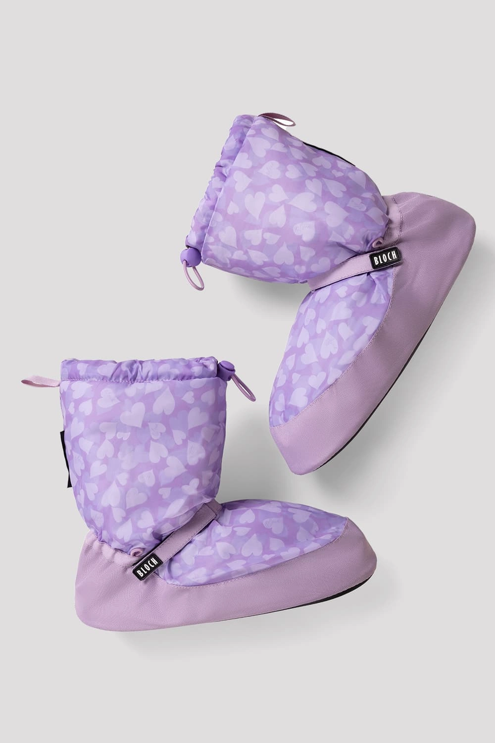 Adult Confetti Hearts Print Warm Up Booties Smart stability