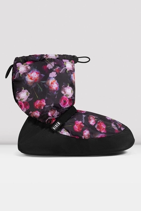 Active Zone Performance Tech Adult Floral Print Warm Up Booties