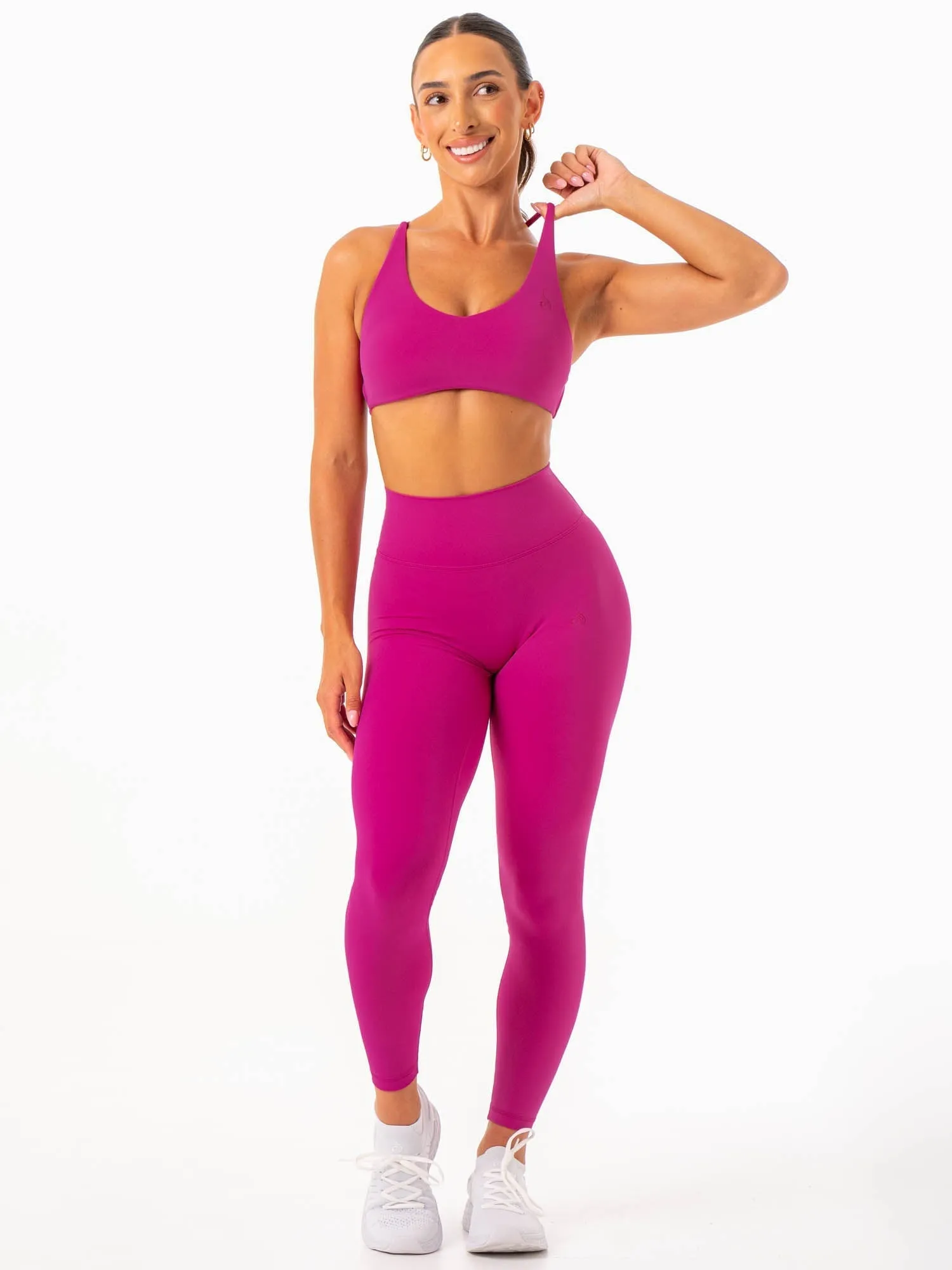 Easy Closure NKD Embody Sports Crop - Fuchsia