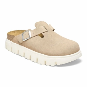 Birkenstock Boston Chunky Suede Leather Warm Sand bumpy ride shoe adaptability All-Terrain Flexibility