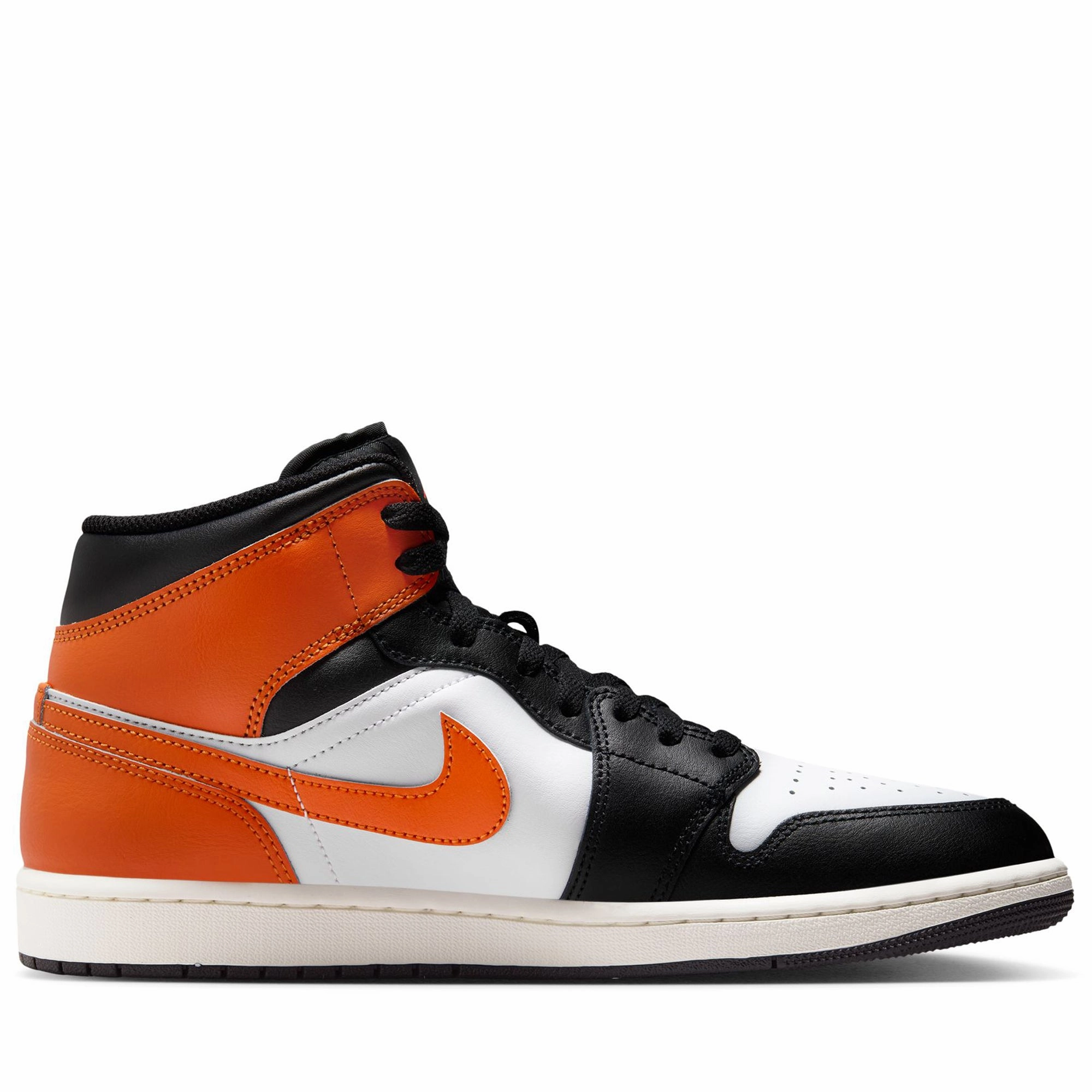 Simple Look Padded Air Jordan 1 Mid - Starfish/Black