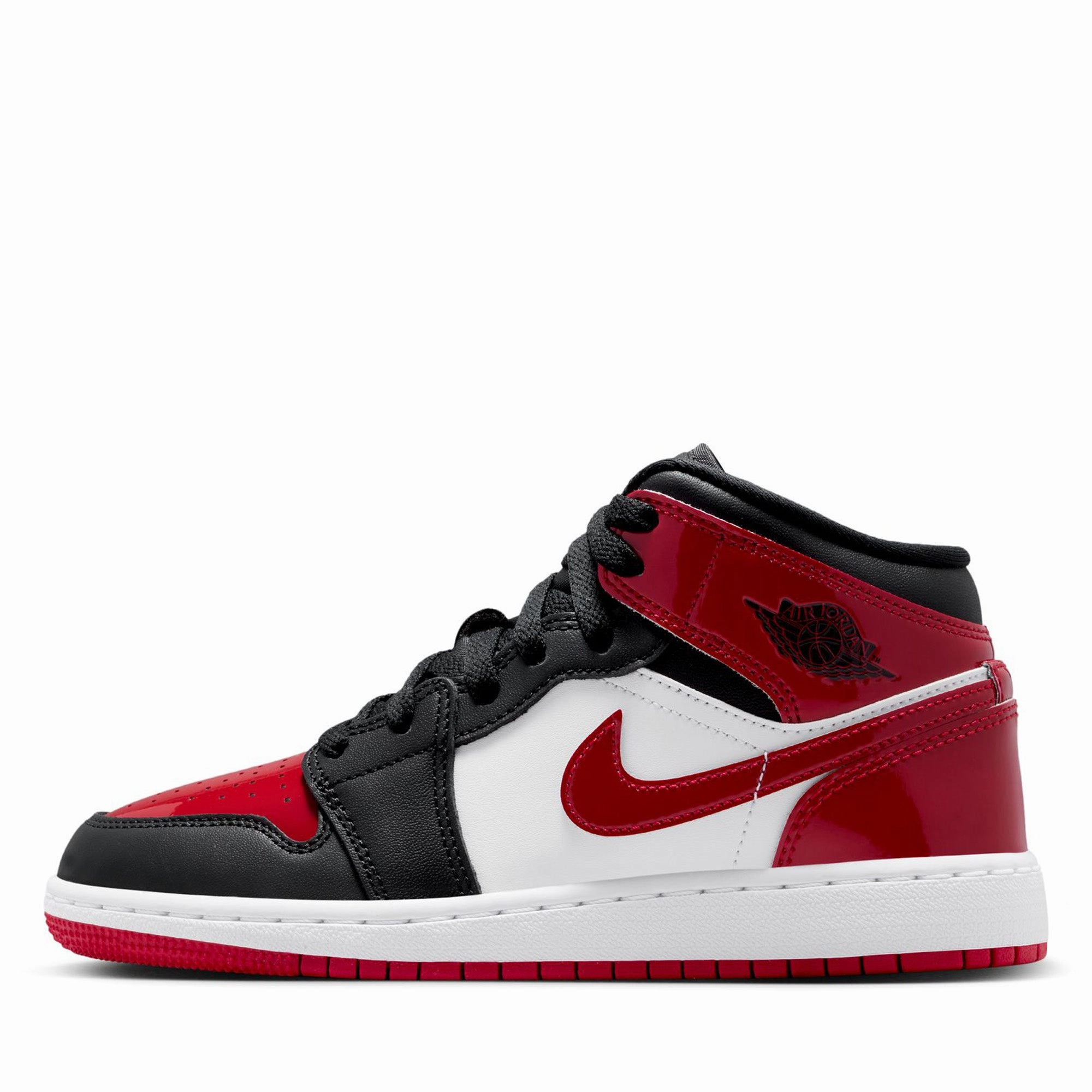 Air Jordan 1 Mid (GS) - Black/Varsity Red Grip Walk