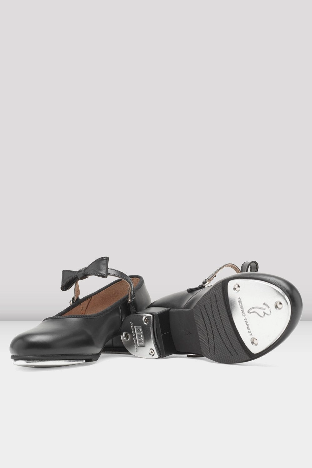 Slip Resistant Pattern Memory Foam Adaptation Ladies Merry Jane Tap Shoes