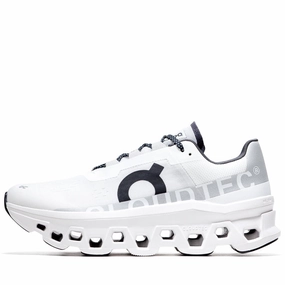 On Cloudmonster - All White Trail Walk Comfortable Sole