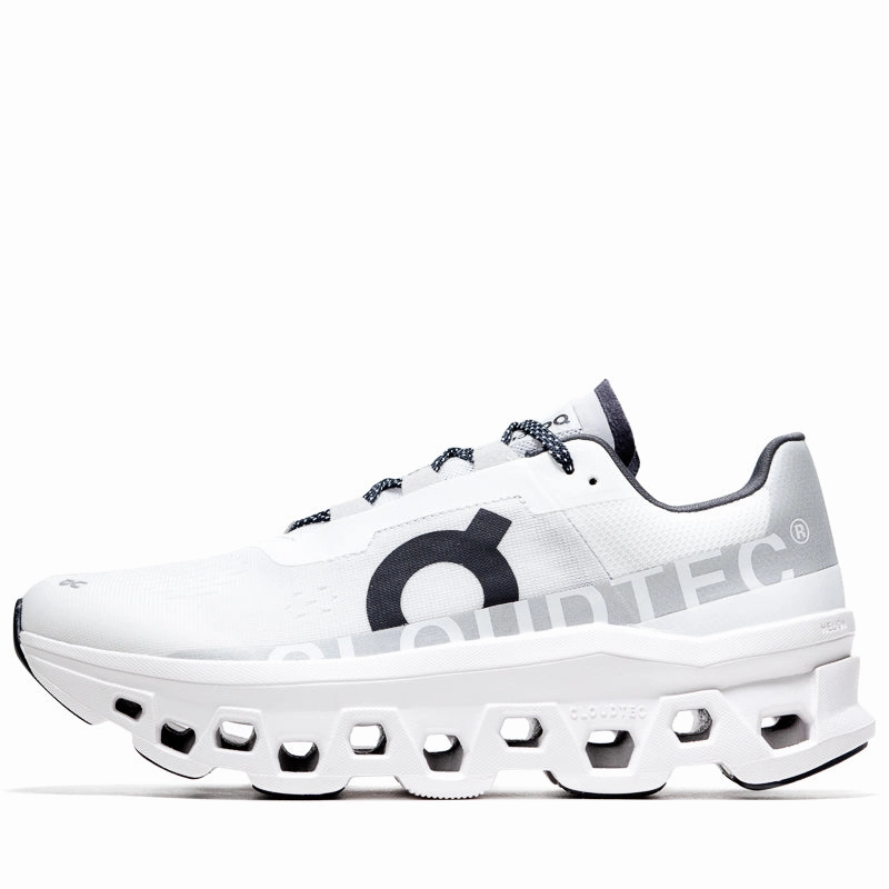 On Cloudmonster - All White Trail Walk Comfortable Sole