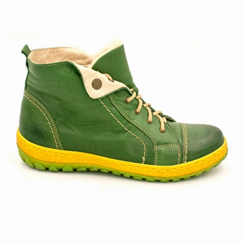V-Italia Heel Packer Shearling High (Women) - Packer Green High   Quality
