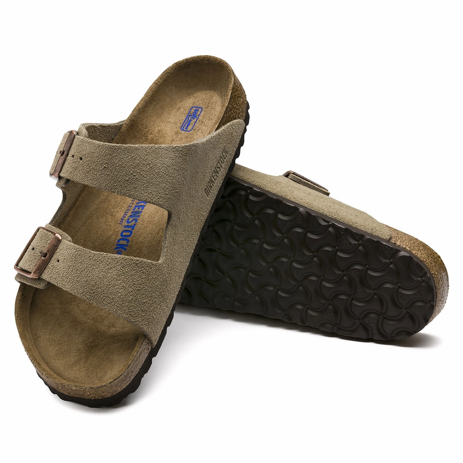 Hyper Breathable Mesh Birkenstock Arizona Soft Footbed Taupe Suede Narrow