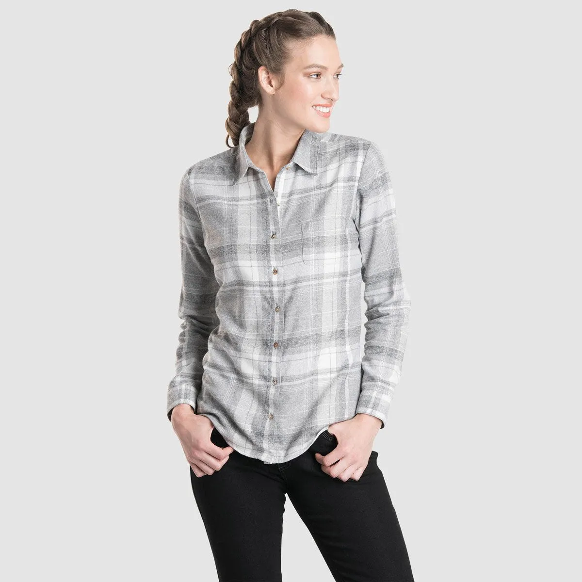 Women's Kamila Flannel HighElasticity Thread Anti Fade Technology