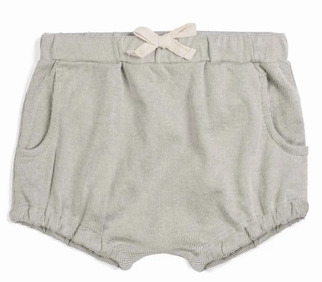 Milkbarn 23002 Pocket Bloomer in Grey Pinstripe Animal - print