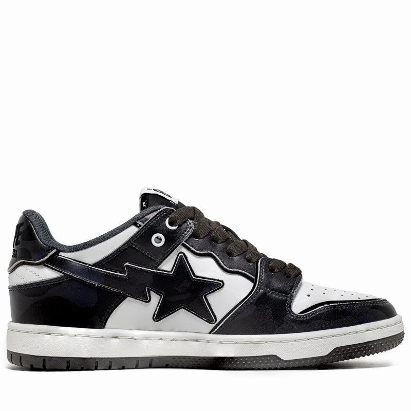 A Bathing Ape Sk8 Sta #1 - Black Food Walk Grass Path