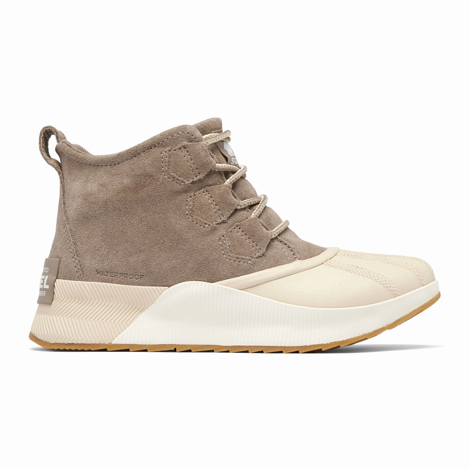 Sorel Out 'N About III Classic Waterproof Ankle Boot (Women) - Omega Taupe Leather/Bleached Ceramic Suede Book Lane