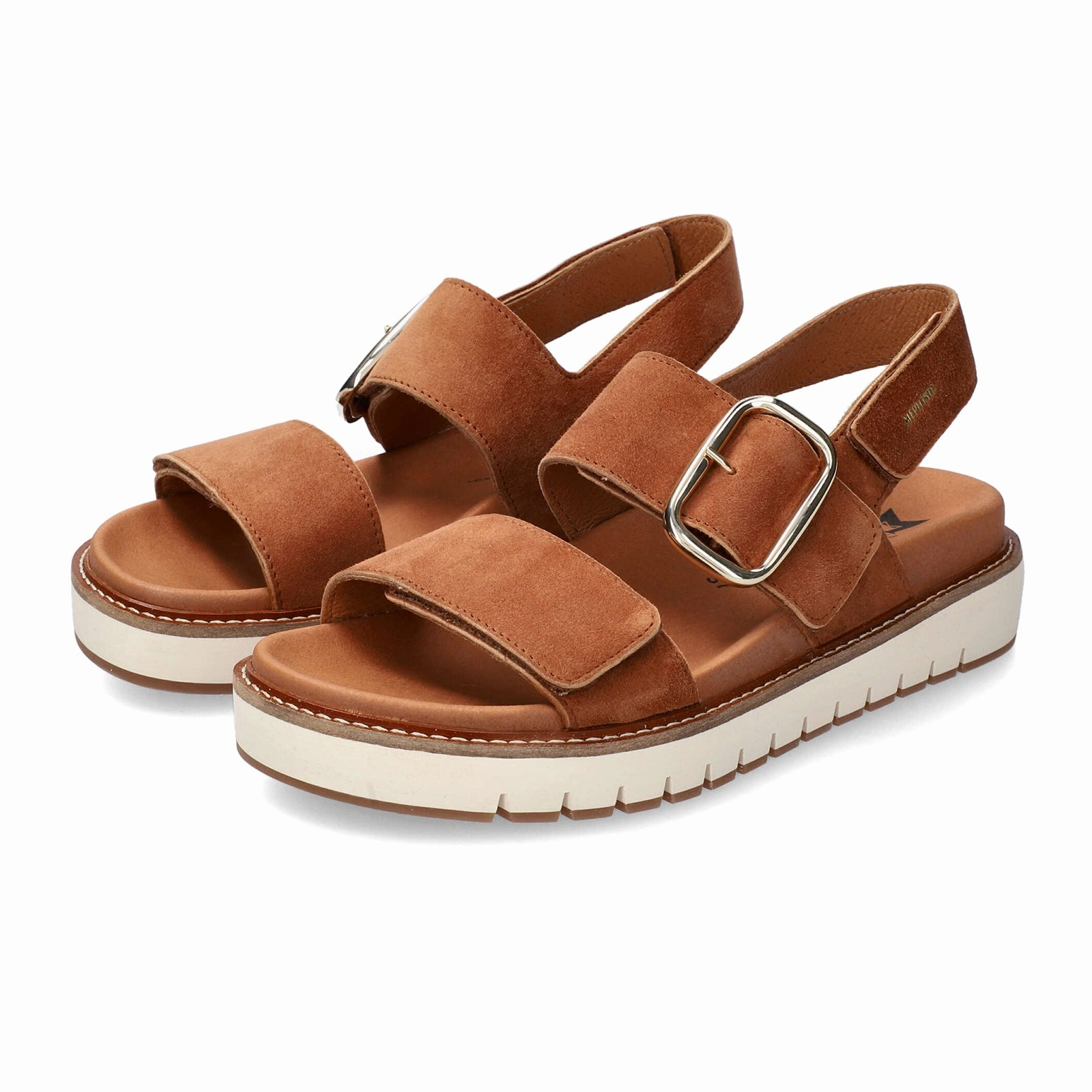 Mephisto Belona Backstrap Sandal (Women) - Hazelnut Velcalf Easy Comfort Minimalist