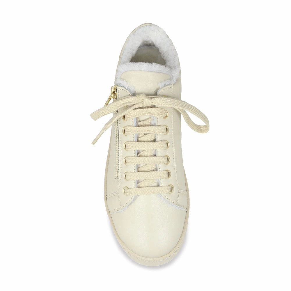 Honey: Cream Leather & Shearling Anti Fatigue