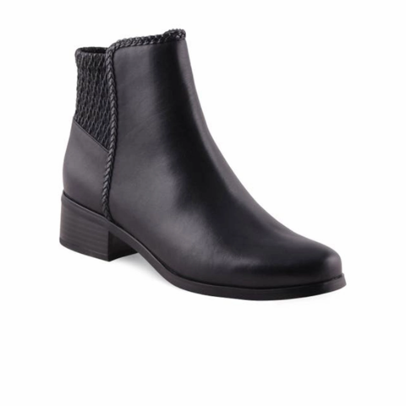 Versatile Leather Shoes AquaDiva Kassel Ankle Boot (Women) - Black Leather