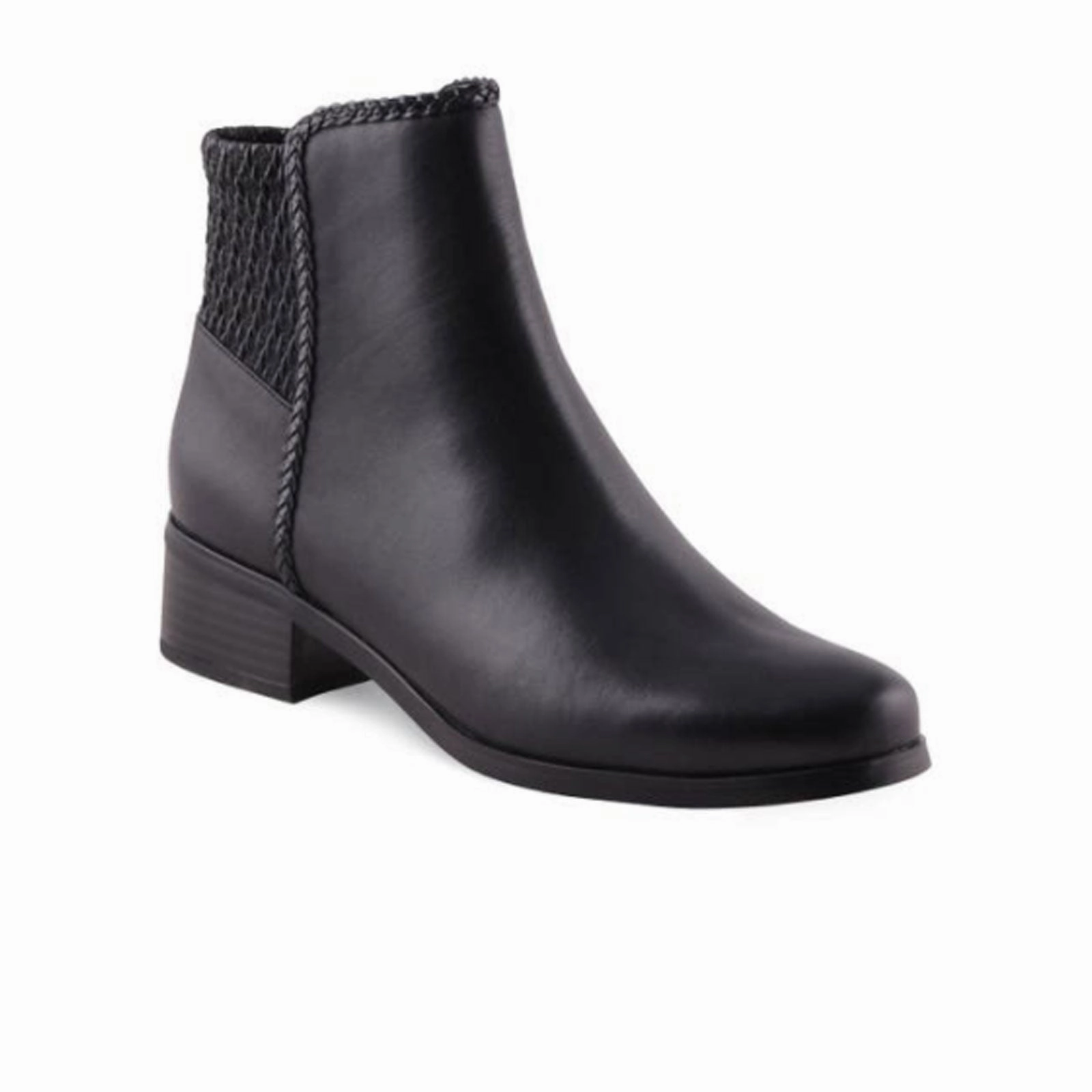 Retro Touch Versatile Walk. AquaDiva Kassel Ankle Boot (Women) - Black Leather