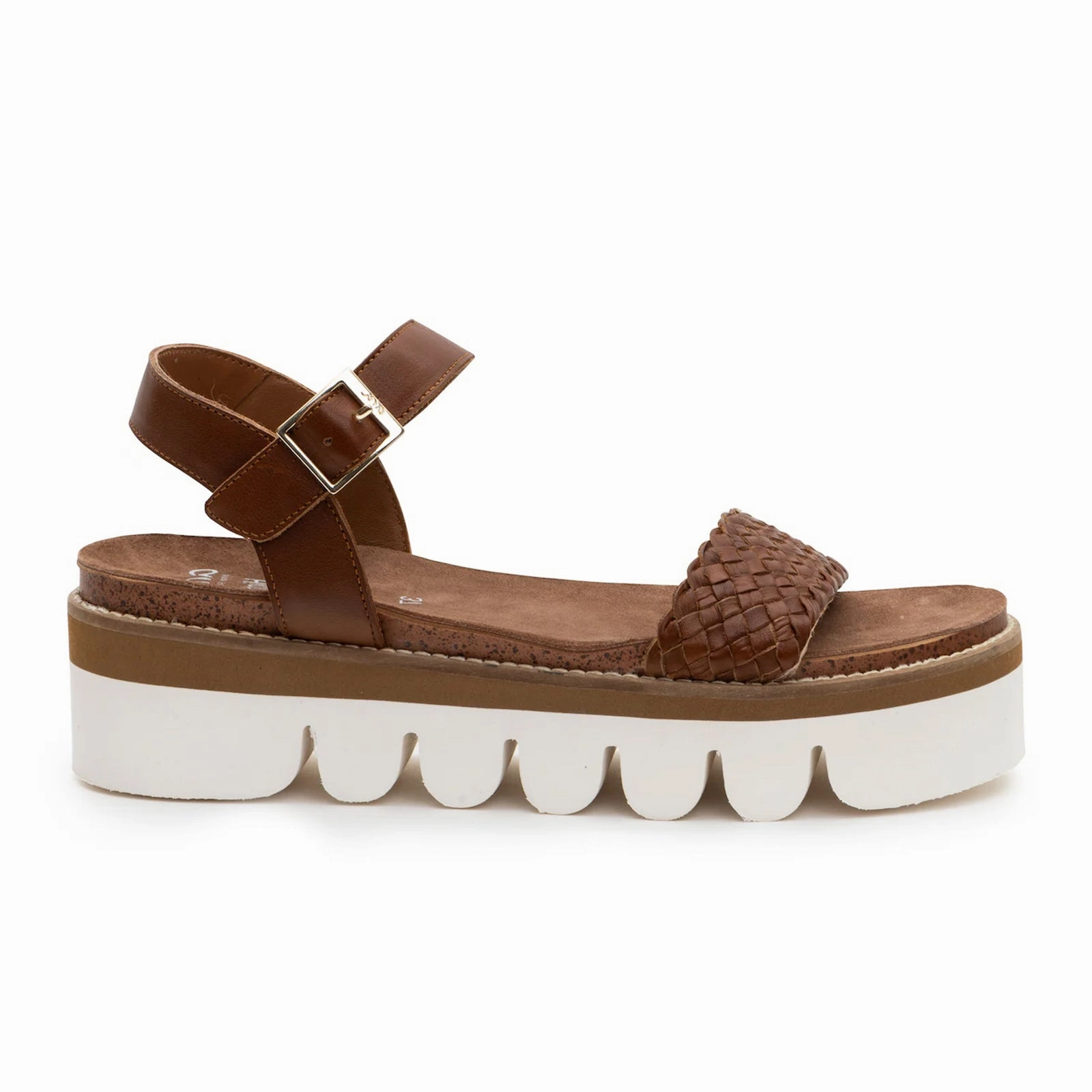 Relaxed Footwear Ara Fresno Platform Sandal (Women) - Cognac Nappa Leather