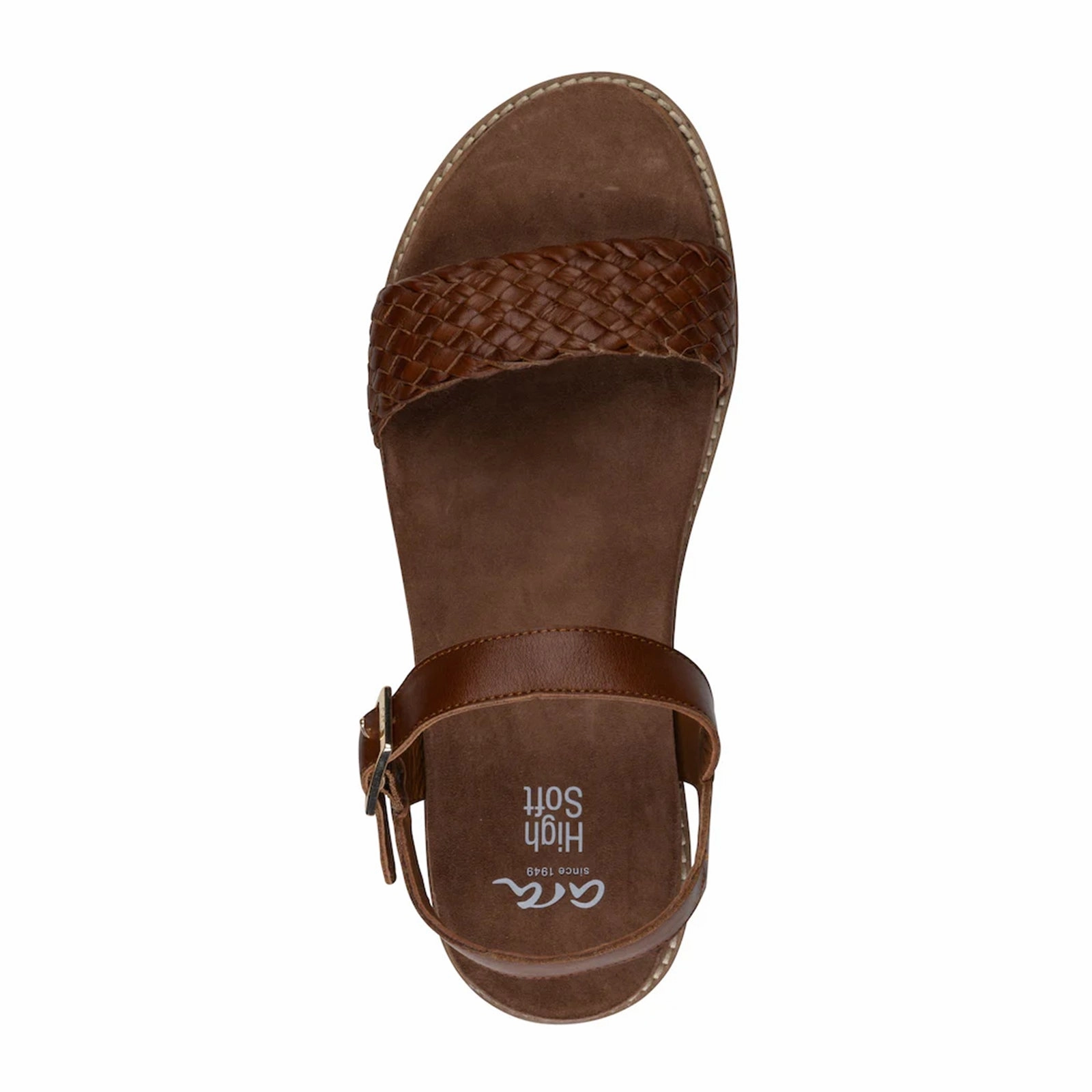 Ara Fresno Platform Sandal (Women) - Cognac Nappa Leather Great Comfort Fitness