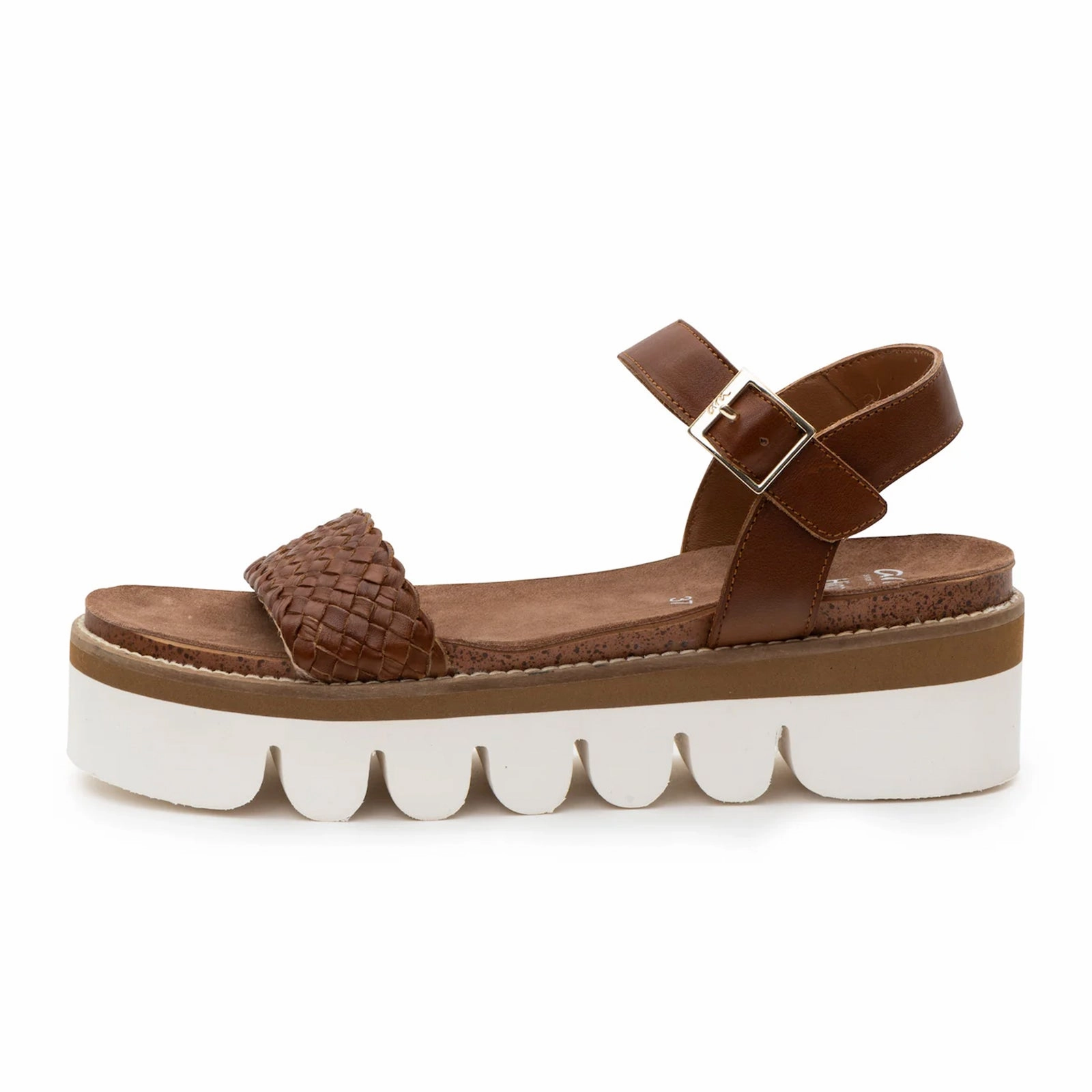 Ara Fresno Platform Sandal (Women) - Cognac Nappa Leather Beachside Footwear Effortless Sandals