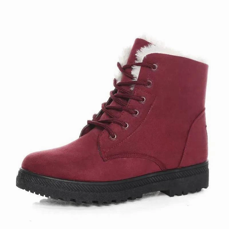 Winter Snow Boots With Warm Plush Ankle Boots For Women Shoes waterproof Snow Casual