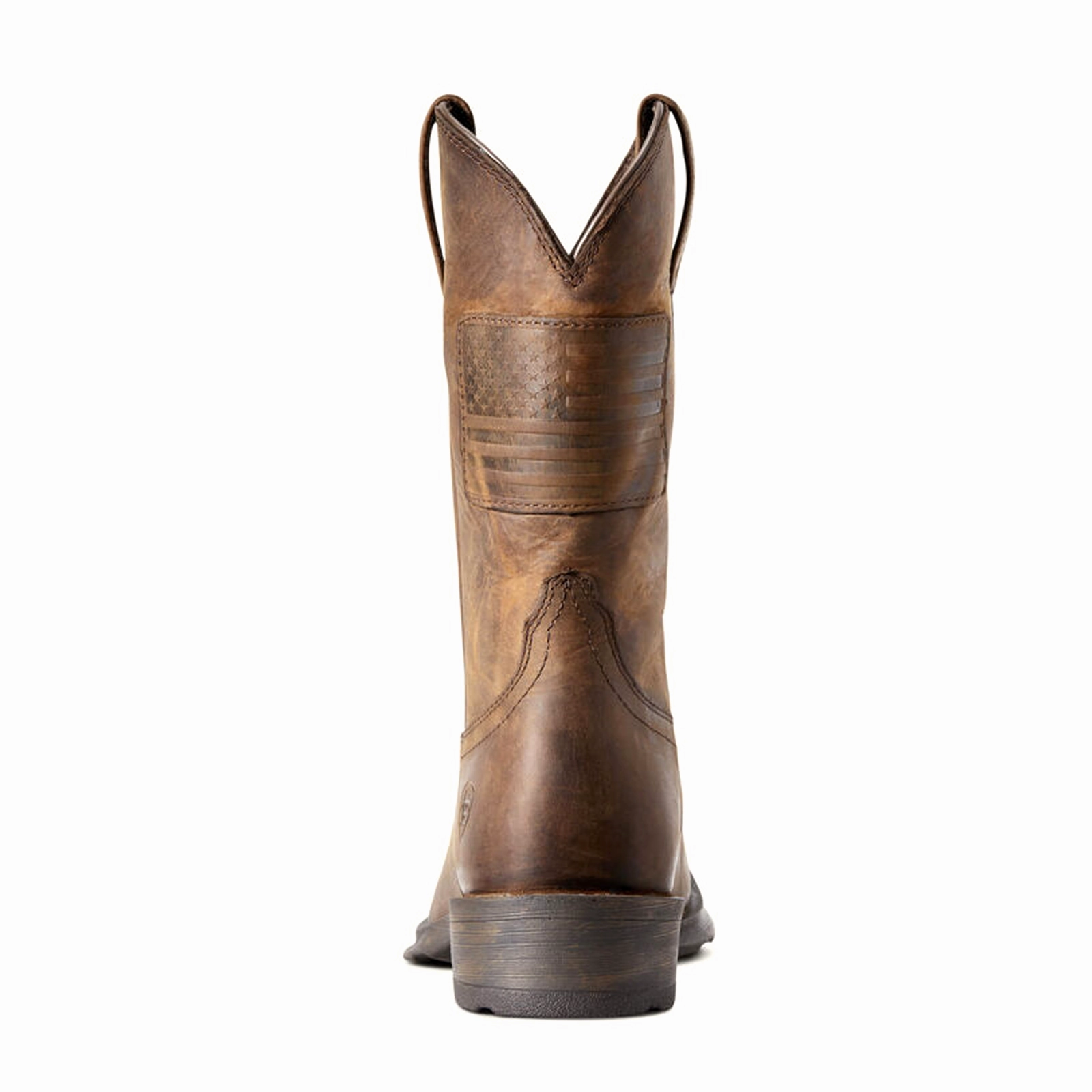 Free Lane Ariat Rambler Patriot Western Boot (Men) - Distressed Brown