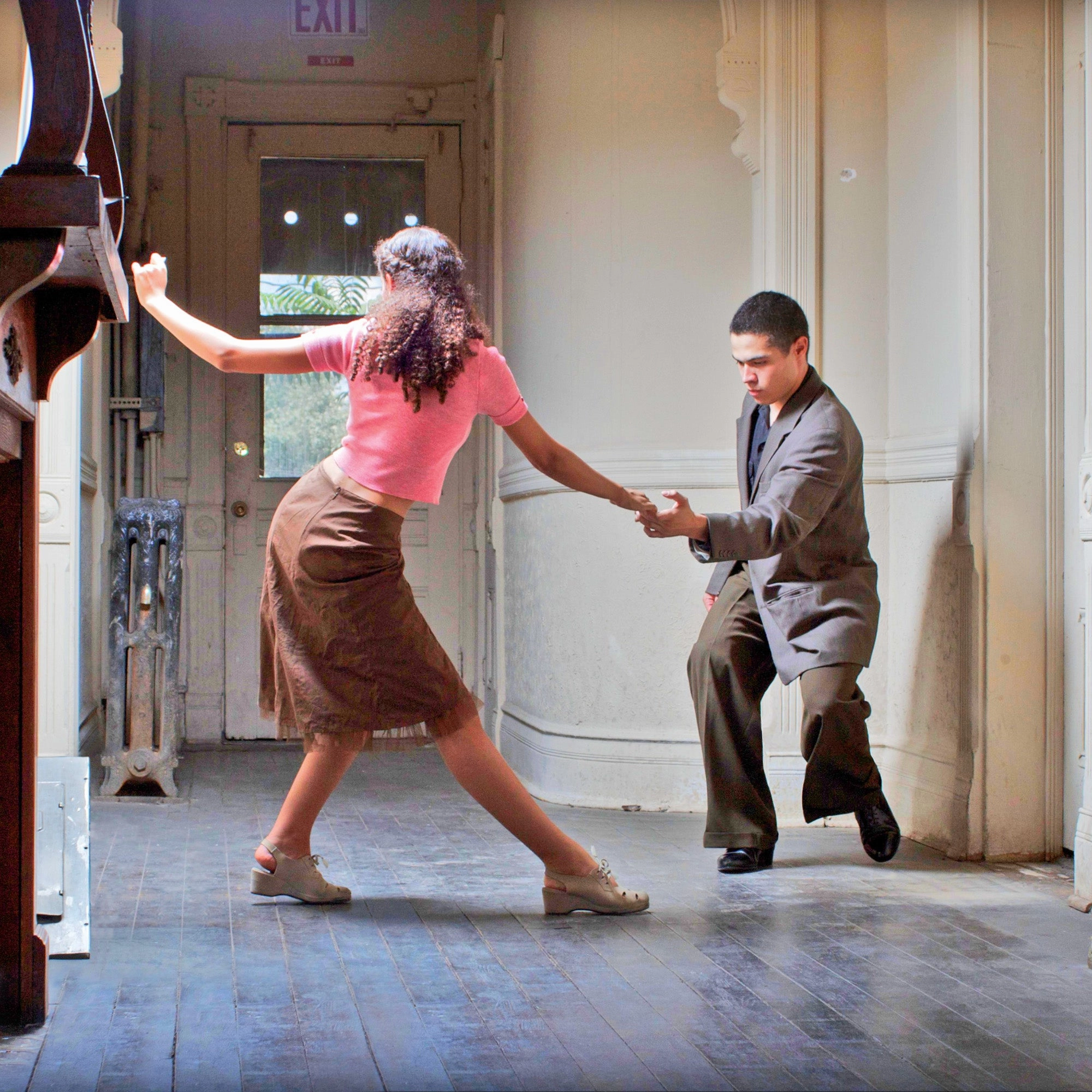 Aris Allen 1932 Wide Black Captoe Swing Dance Shoes Gel Infused Heel Pad