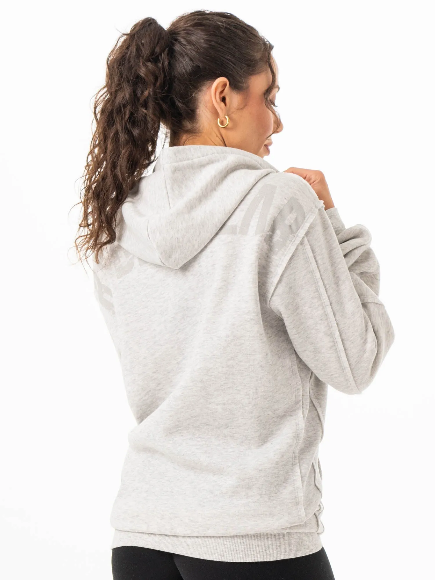 Clean Finish Force Hoodie - Chalk Grey Marl