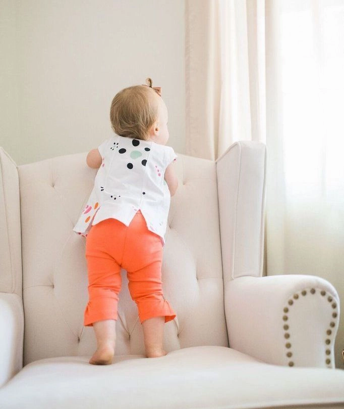 Art & Eden Kids Starfish Polka Dot Girls Organic Cotton Brianna Tee Car ride wear for kids Party