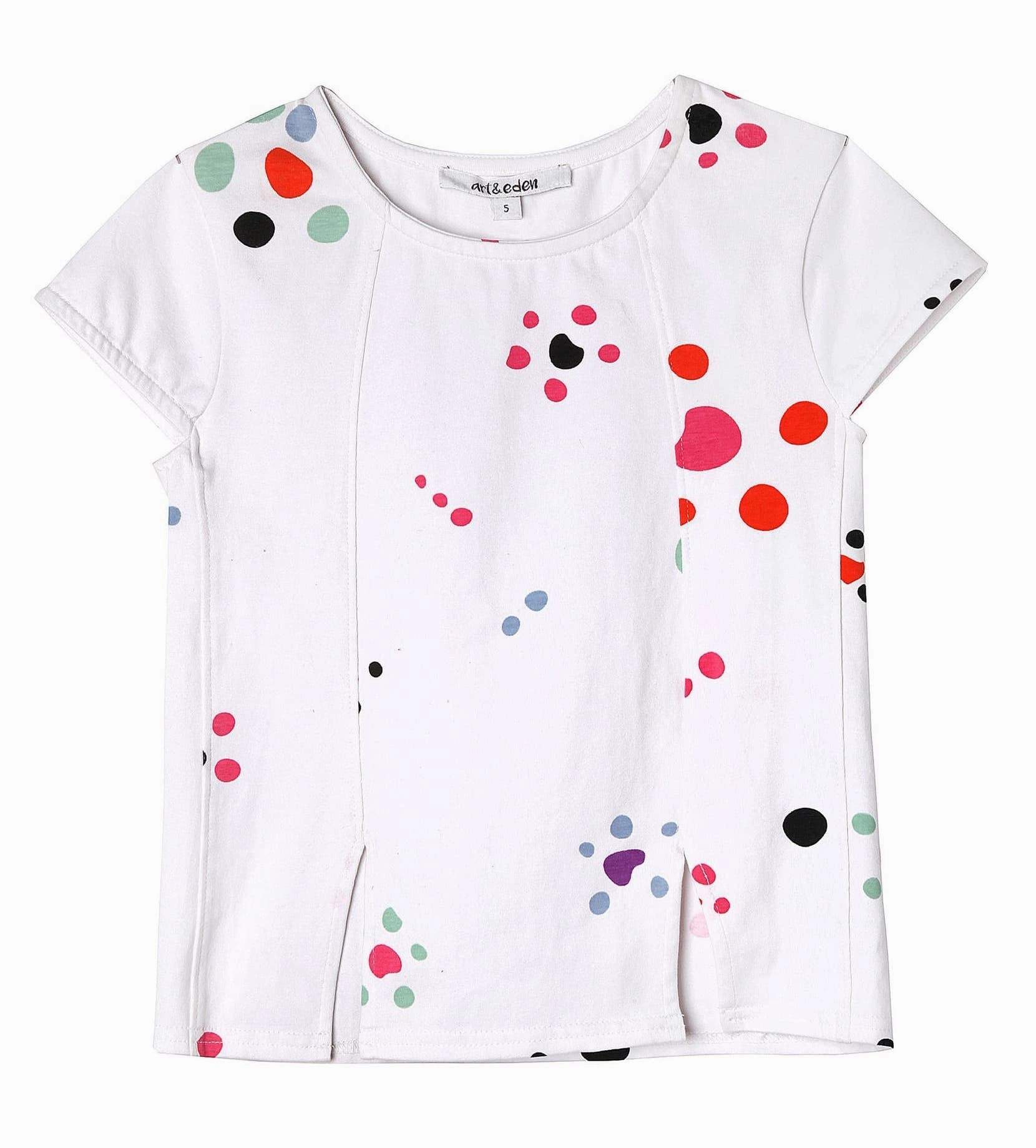 Warm Boys' fashion items Art & Eden Kids Starfish Polka Dot Girls Organic Cotton Brianna Tee