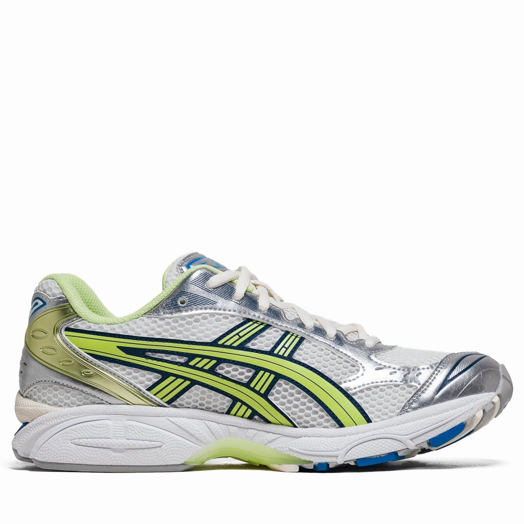 Asics Gel-Kayano 14 - White/Lime Green Office-Ready Footwear