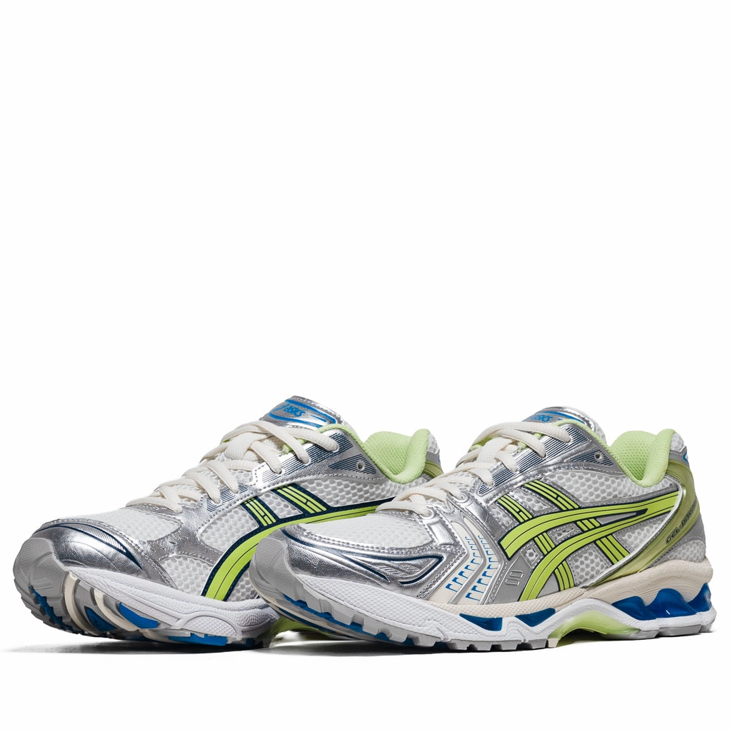 Asics Gel-Kayano 14 - White/Lime Green Casual Elegance Sporty Look