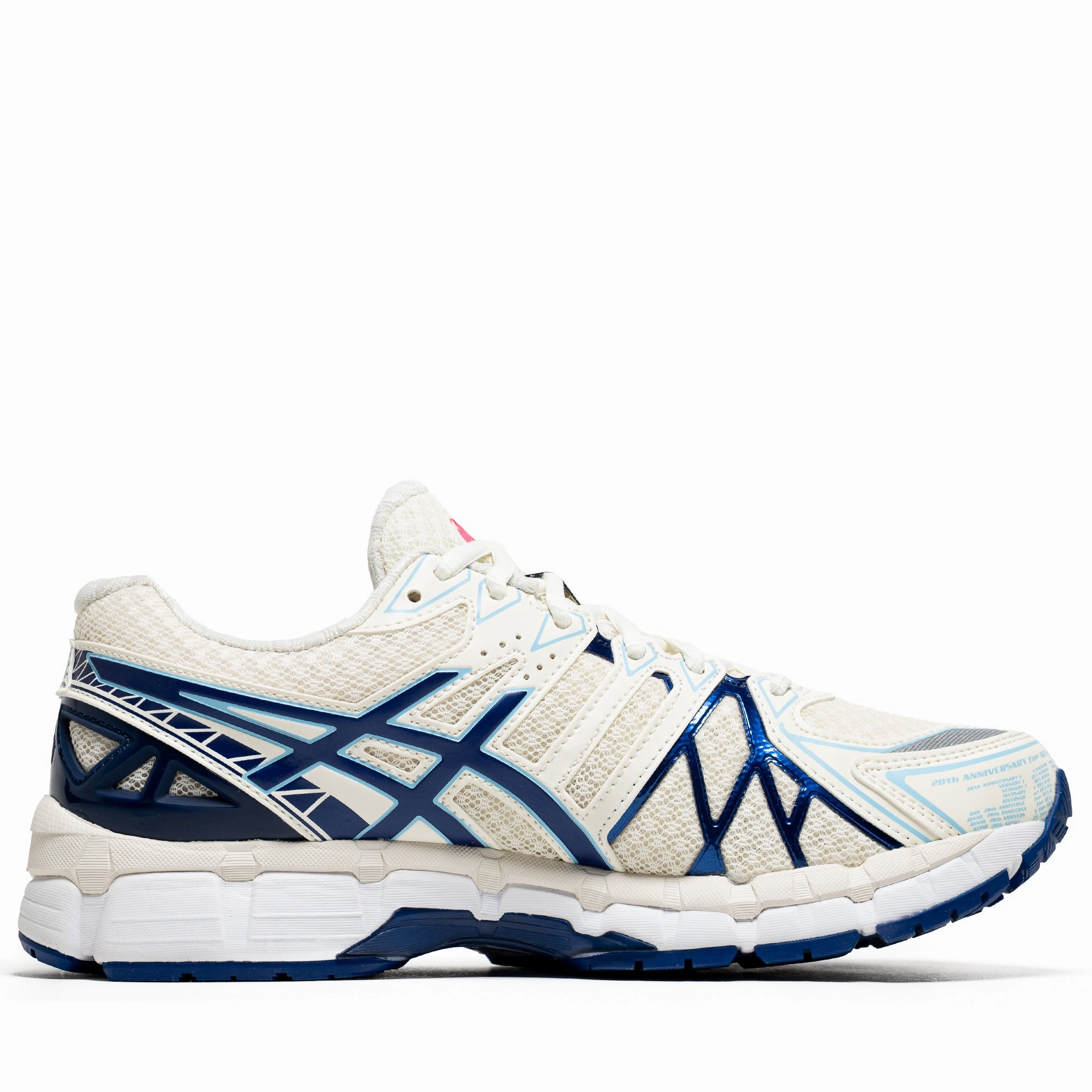 Cruise Wear Bold colors Asics Gel-Kayano 20 - Cream/Deep Marine