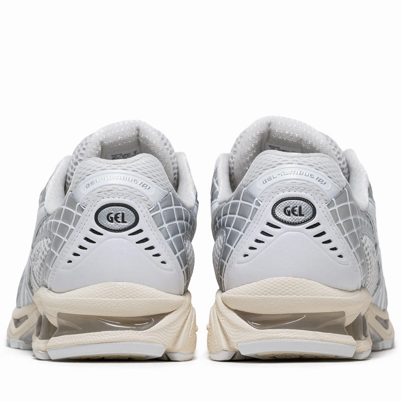 All-season Leather Shoes Street Grip Asics Gel-Nimbus 10.1 - White/Pure Silver
