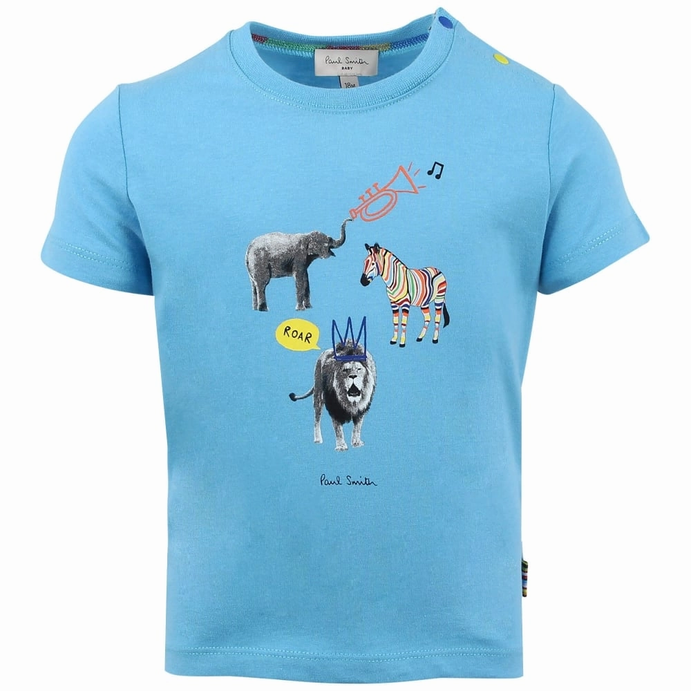 Headwear Paul Smith Junior Rod T-Shirt in Blue