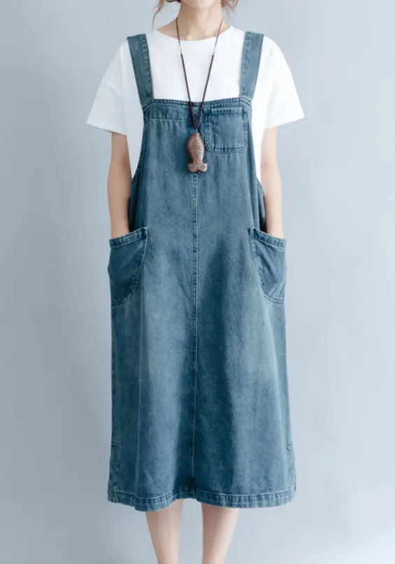 Synthetic Blend Metallic Finish Babakud Women Solid Color Denim Casual Strap Skirt